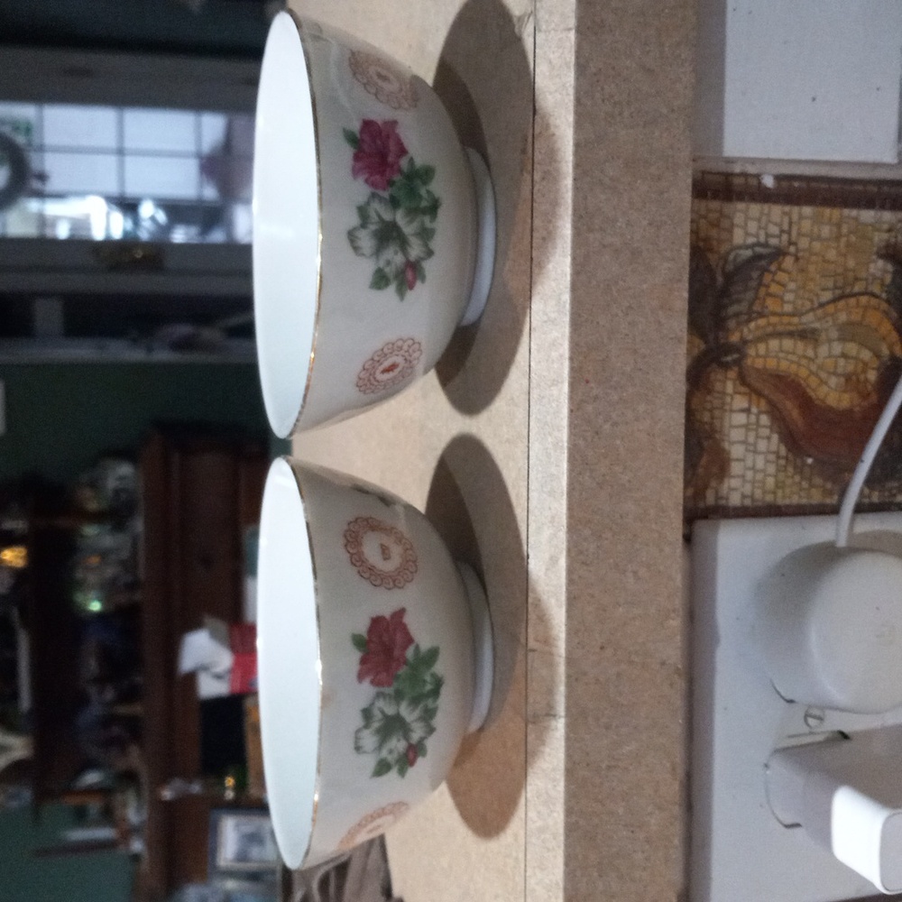 Two vintage Chinese rice bowls